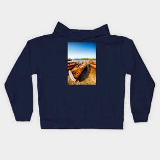 Derwentwater Wooden Rowing Boat Kids Hoodie